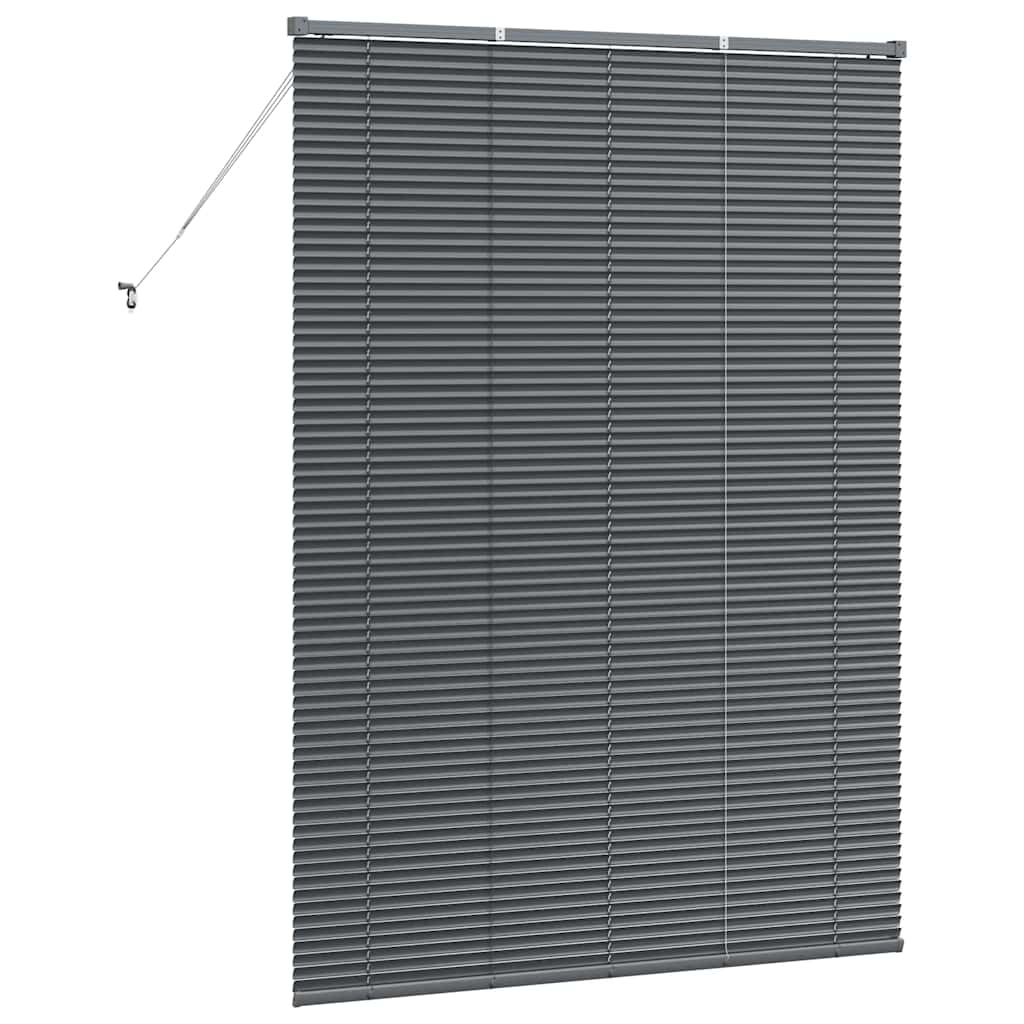 Window Blind with Curtains Manual Dark grey Aluminium